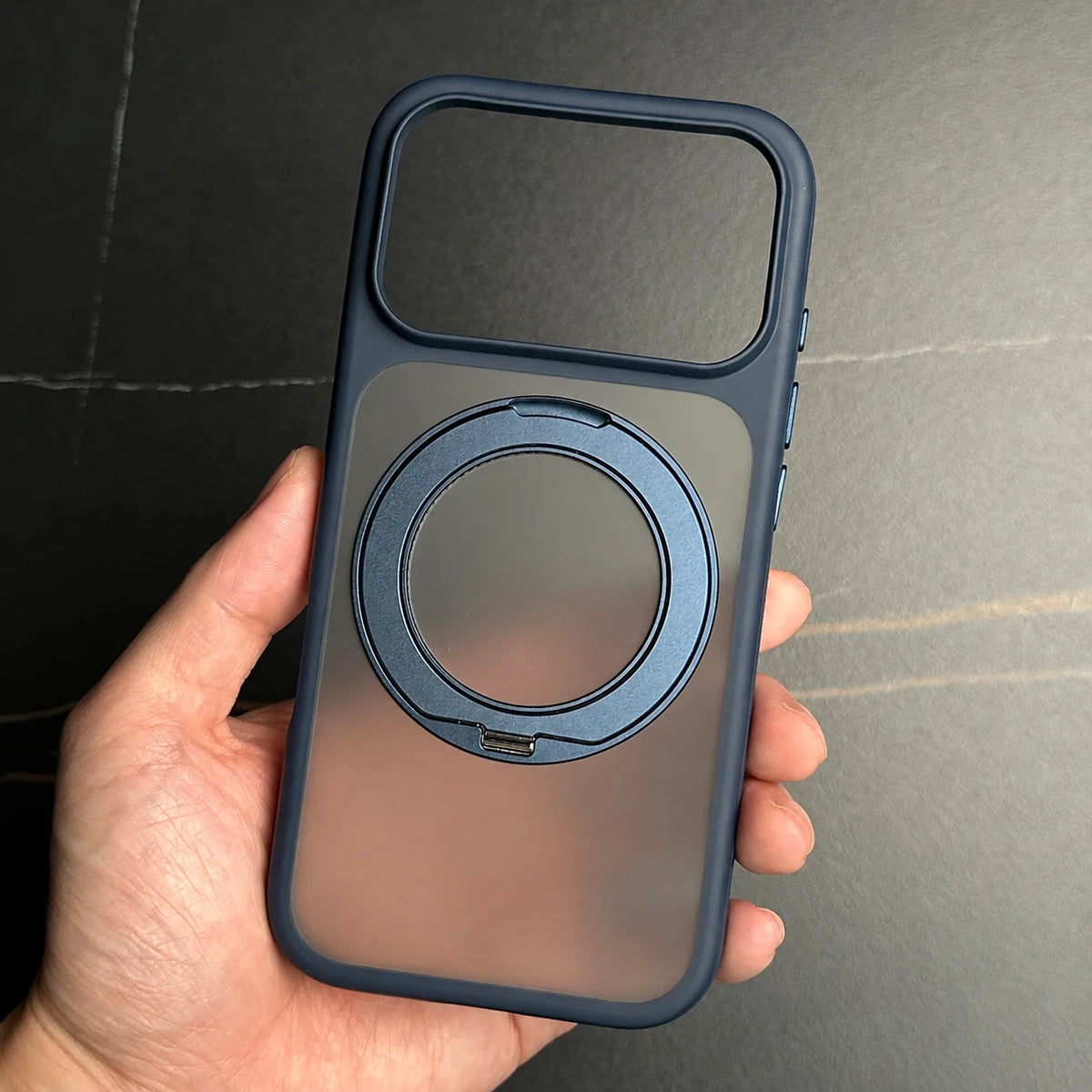 Matte Clear Magnetic Ring Phone Case for iPhone 17 Pro, iPhone 17 Pro Max, iPhone 18 Pro, iPhone 18 Pro Max