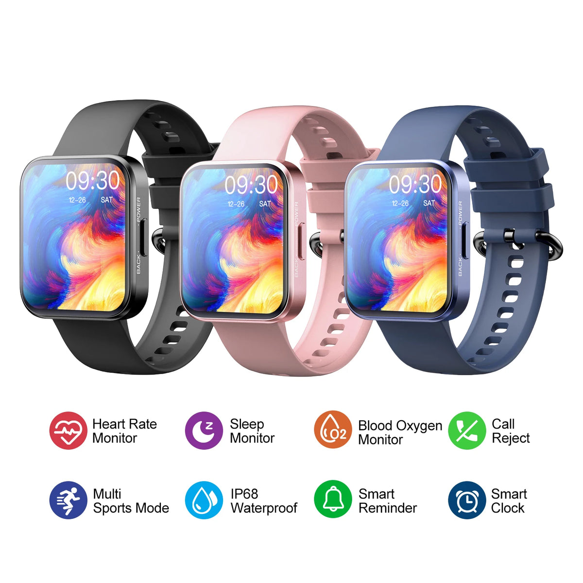 1.69-Inch Smartwatch with Sleep Features