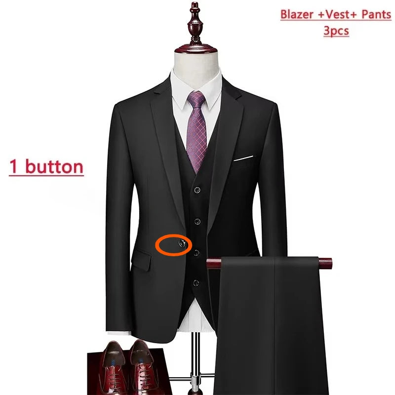 Men's Slim Fit Suit — Two- and Three-Piece Options