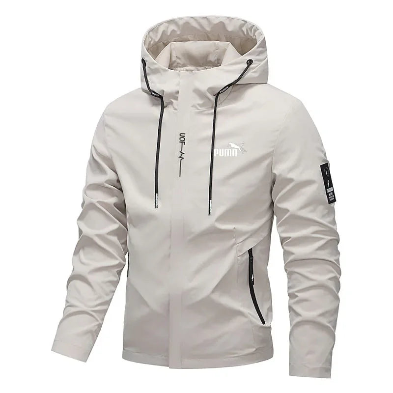 Men's Hooded Zip-Up Jacket