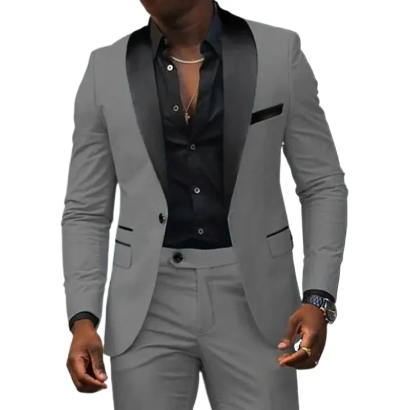 Men's One-Button Blazer & Trouser Set
