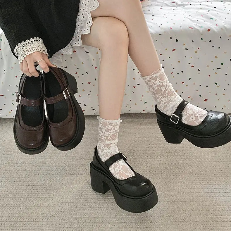 Women's Round-Toe Mary Jane Shoes — product view