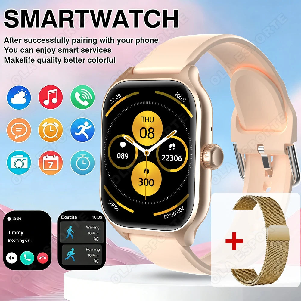 Outdoor 2.01-Inch Calling Smartwatch with Sleep Features