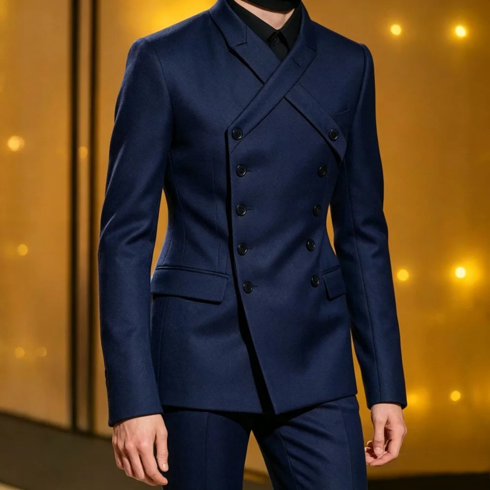 Men's 2-Piece Double-Breasted Suit Set — product view