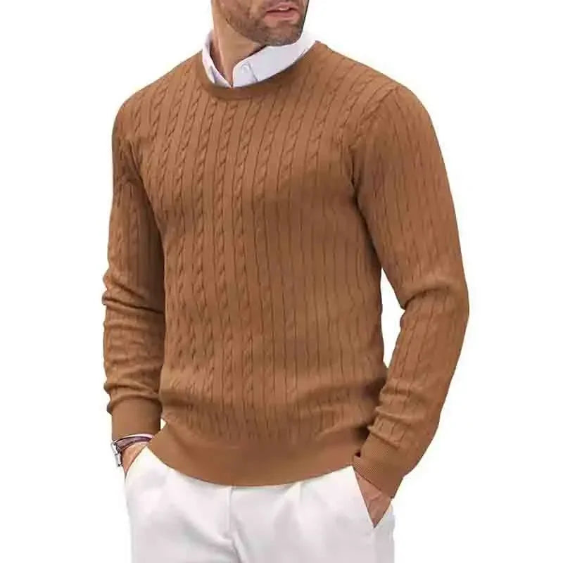 Men's Geometric Print Crew-Neck Sweater