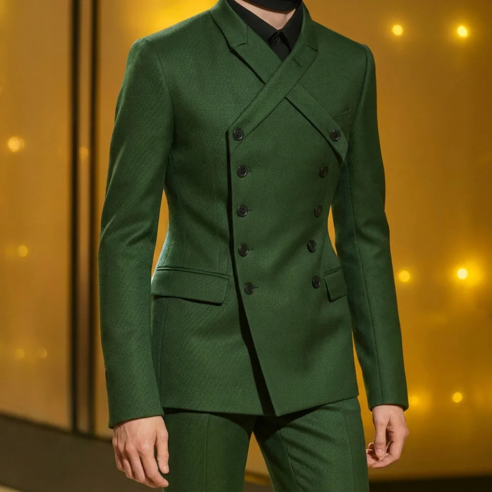 Men's 2-Piece Double-Breasted Suit Set — product view