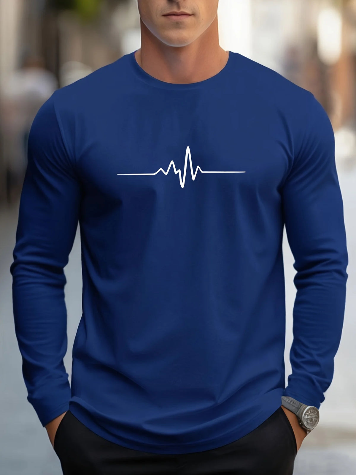 Men's Long-Sleeve Casual T-Shirt
