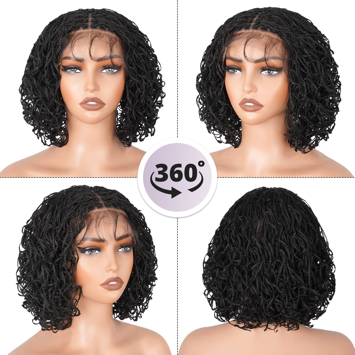Women's Curly Synthetic Glueless Wig — product view