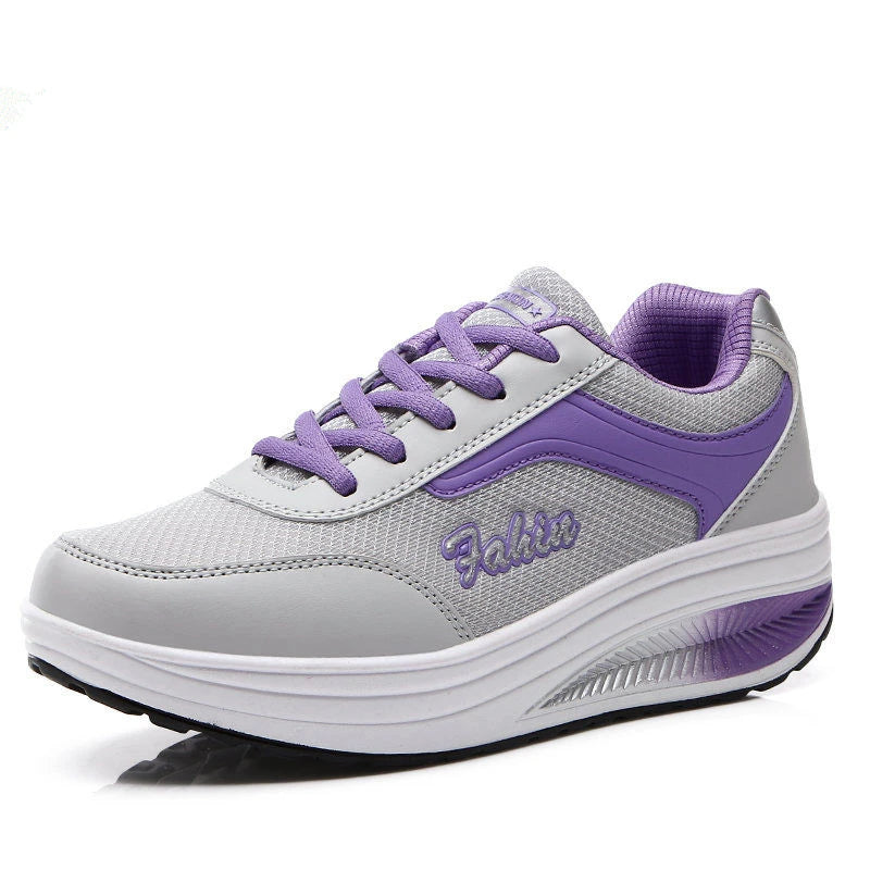 Women's Flat Casual Lace-Up Sneakers — product view