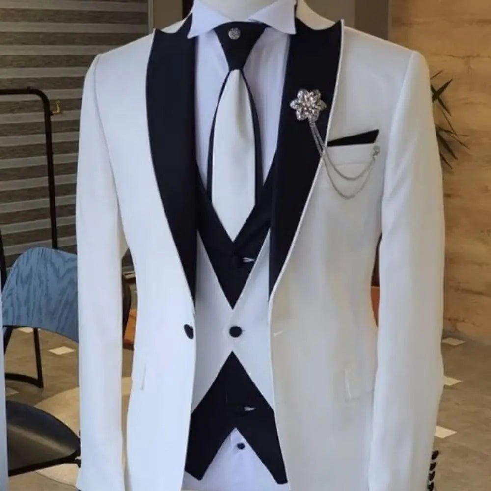 Men's 3-Piece Slim Fit Suit Set — product view