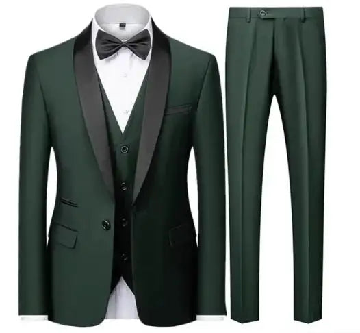 Men's Black Three-Piece Occasion Suit