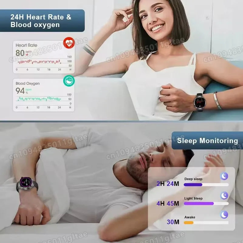 1.83-Inch Calling Smartwatch with Sleep Features