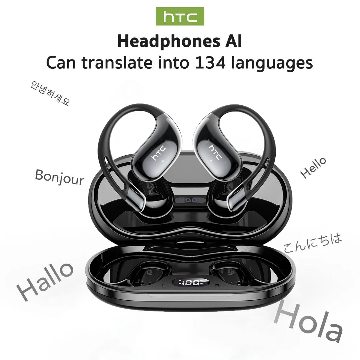 Open-Ear AI Translation Bluetooth Earbuds