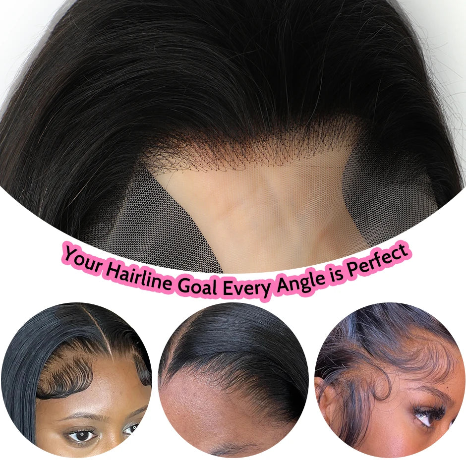Straight Human Hair Lace Wig — product view