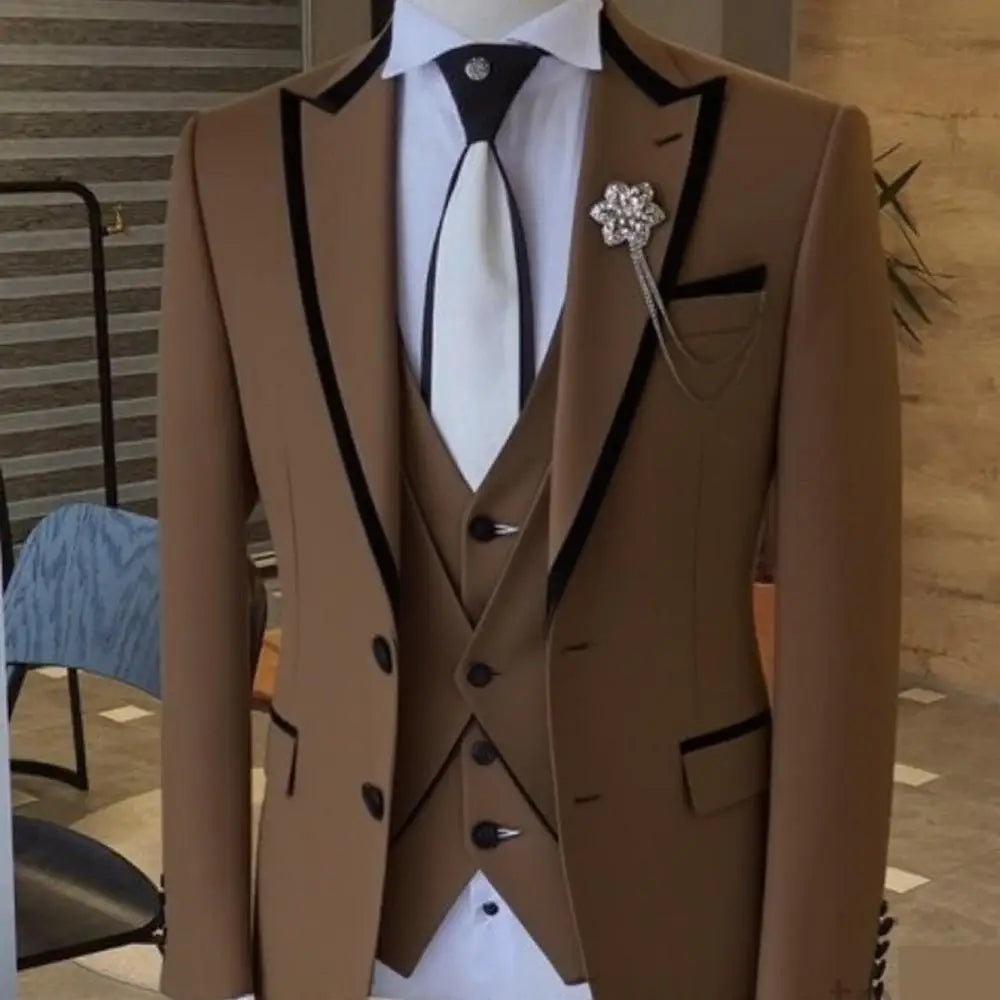 Men's 3-Piece Slim Fit Suit Set — product view