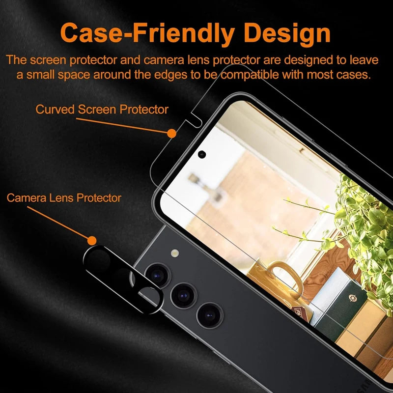 Tempered Glass Screen & Camera Protector Set for Samsung Galaxy S22, S26, S22 Plus, S23 Plus, S26 Plus, S23 FE, S25 edge, S26 Ultra, S24 FE, S23, S24 Plus, S24 Ultra, S21 FE, S21, S21 Plus, S25 Ultra, S24, S25, S25 Plus