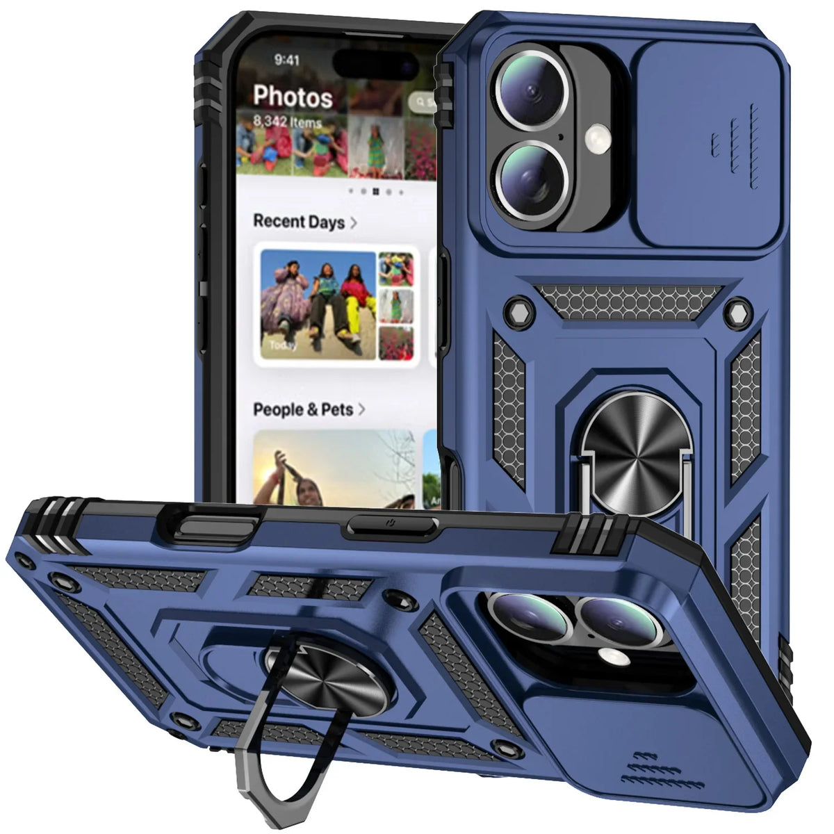 Ring Stand Phone Case for iPhone 16 Pro Max, iPhone 16 Pro, iPhone 14 Pro, iPhone 14, iPhone 15 Pro Max, iPhone 15 Pro, iPhone 16 Plus, iPhone 16, iPhone 14 Pro Max, iPhone 15 Plus, iPhone 15