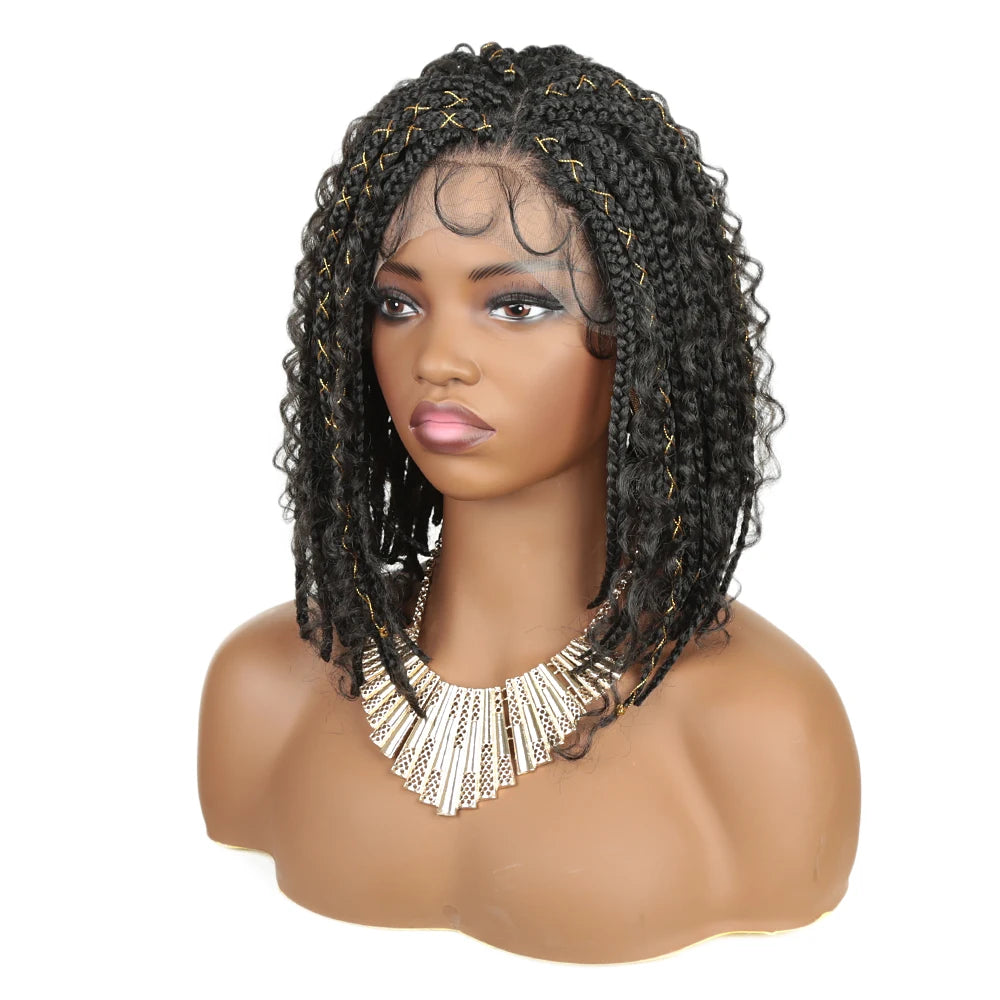 Women's Box Braided Synthetic Wig — product view