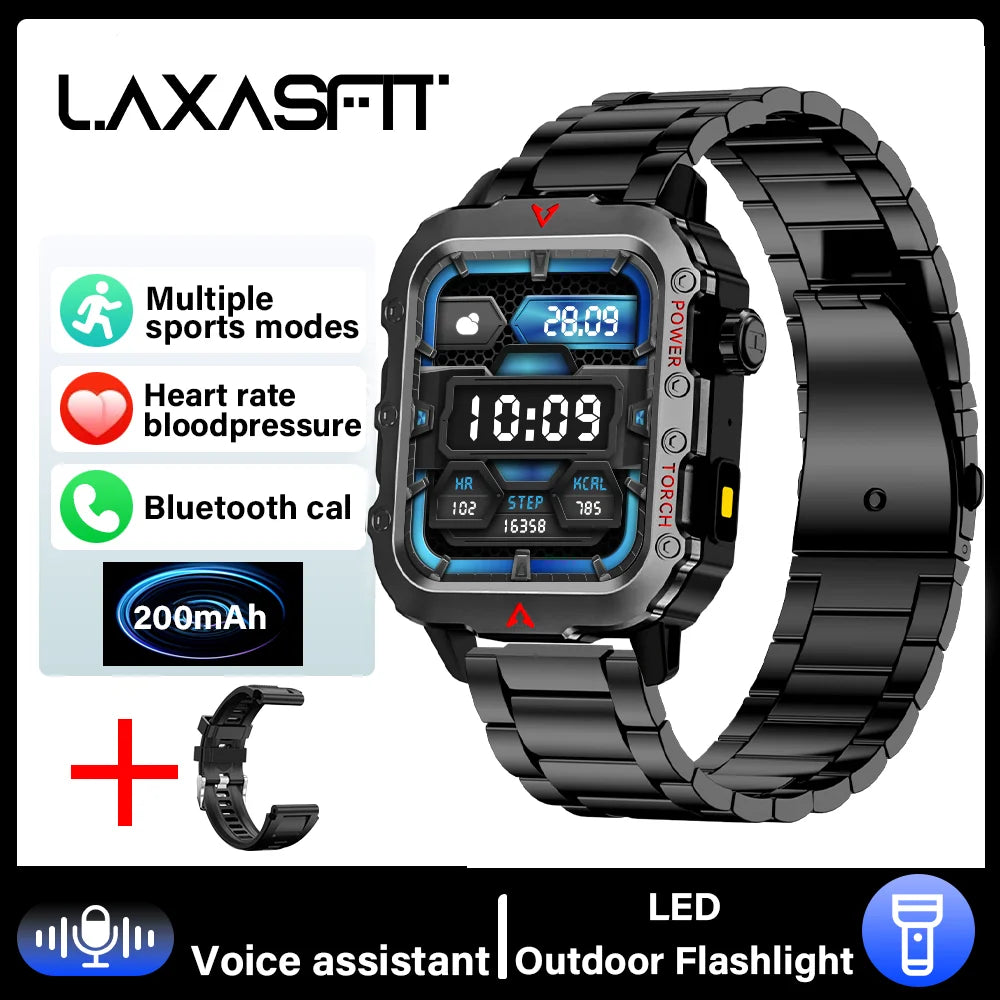 Outdoor 1.44-Inch Calling Smartwatch with Flashlight