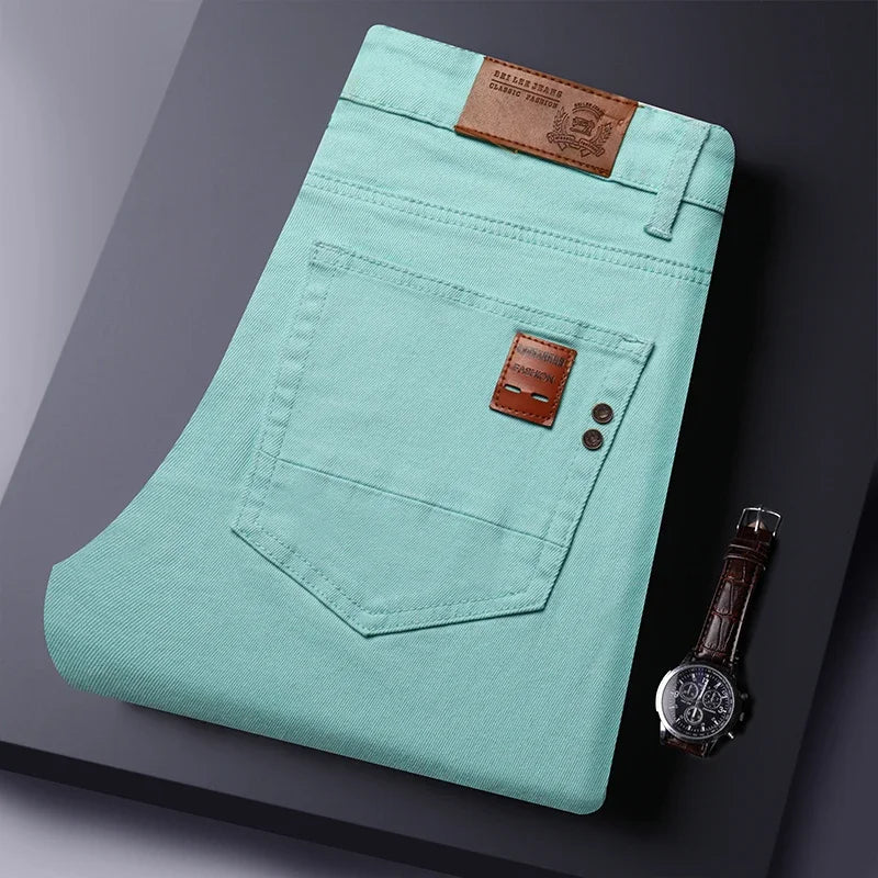 Men's Straight-Leg Stretch Denim Jeans — product view