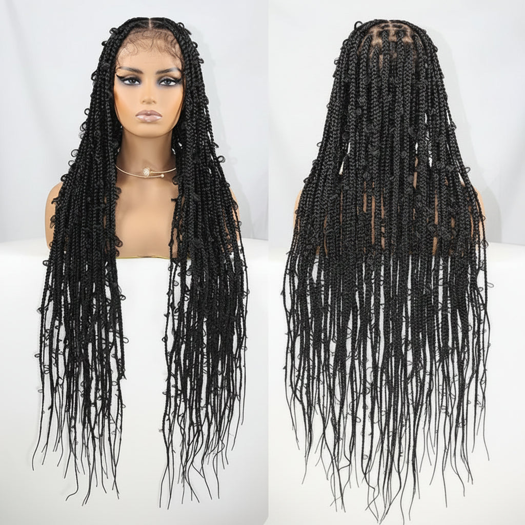 36-Inch Butterfly Full-Lace Braided Wig