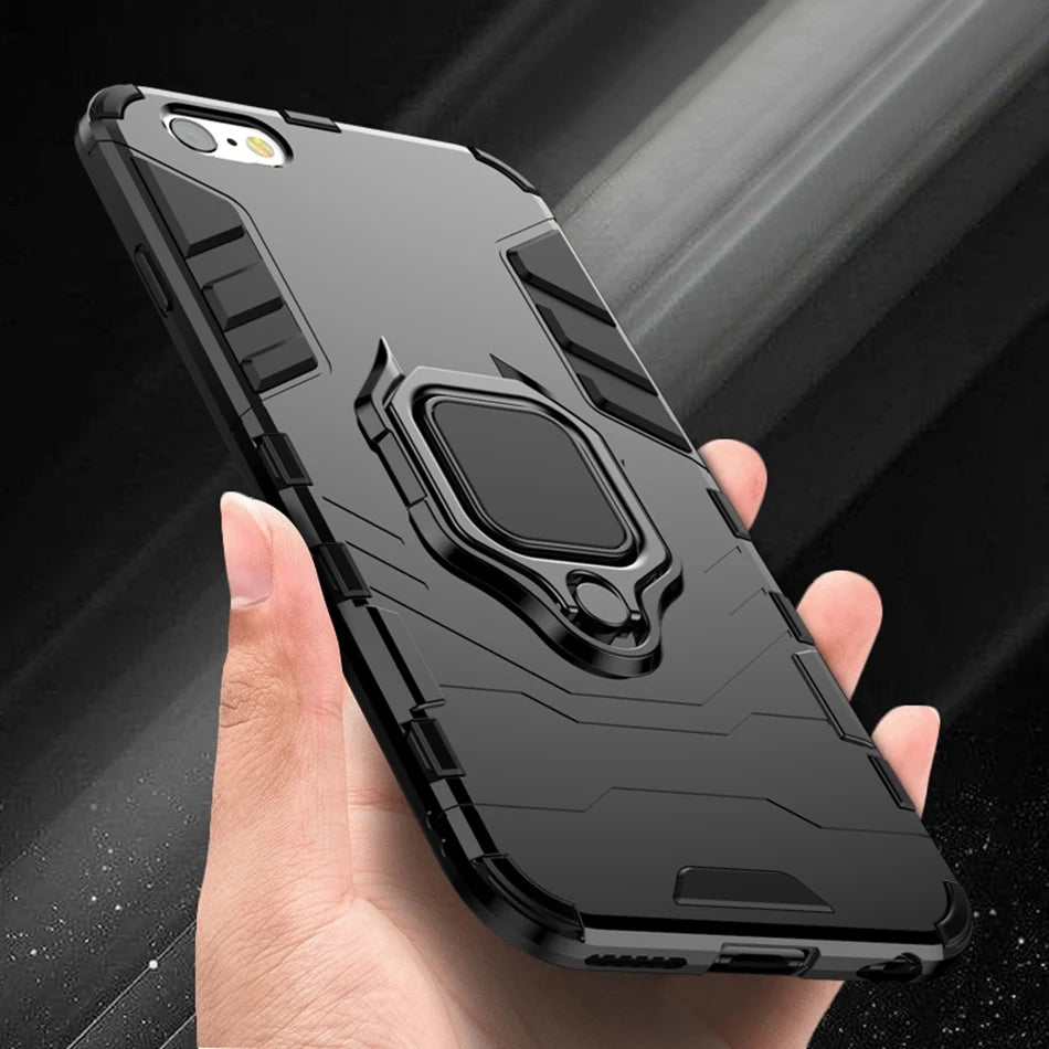 Ring Stand Phone Case for Samsung Galaxy S10E, A70, A50, S8 Plus, A40, A30, A7 2018, S10 Plus, iPhone 7 8, S10, S9 Plus, S9, S8, iPhone 5 5S SE, iPhone Xs Max, iPhone XR, iPhone X Xs, iPhone 6 6S