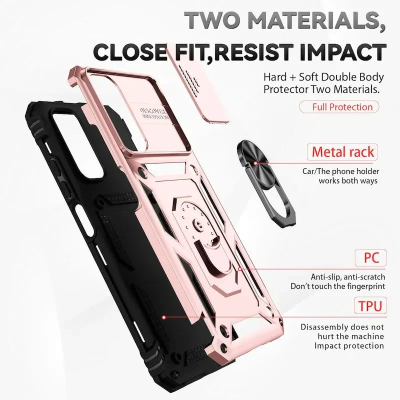 Kickstand Phone Case for Redmi Note 12 Pro 5G, Redmi Note 12 Pro 4G, Redmi Note 11 4G, Redmi Note 11S 4G, Redmi Note 13 Pro 5G, Redmi Note 13 Pro 4G, Redmi Note 12 5G, Redmi 12C, Redmi Note 11 Pro 5G, Redmi Note 11 Pro & More Models