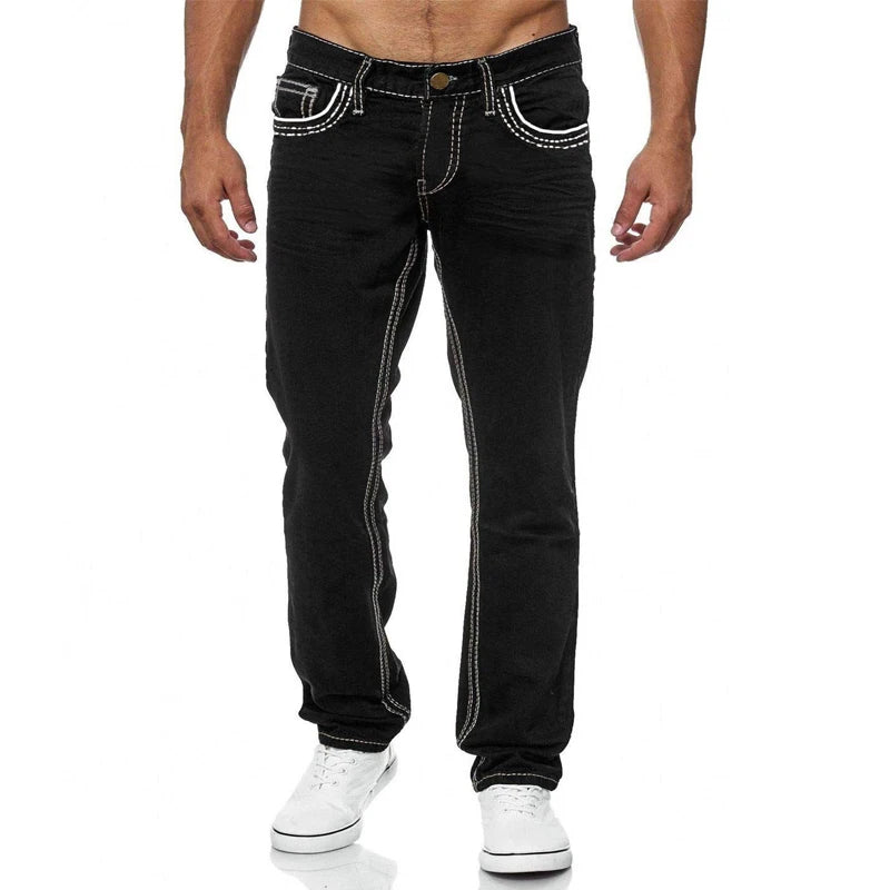 Men's Loose Fit Stretch Denim Jeans - Summer Weight — product view