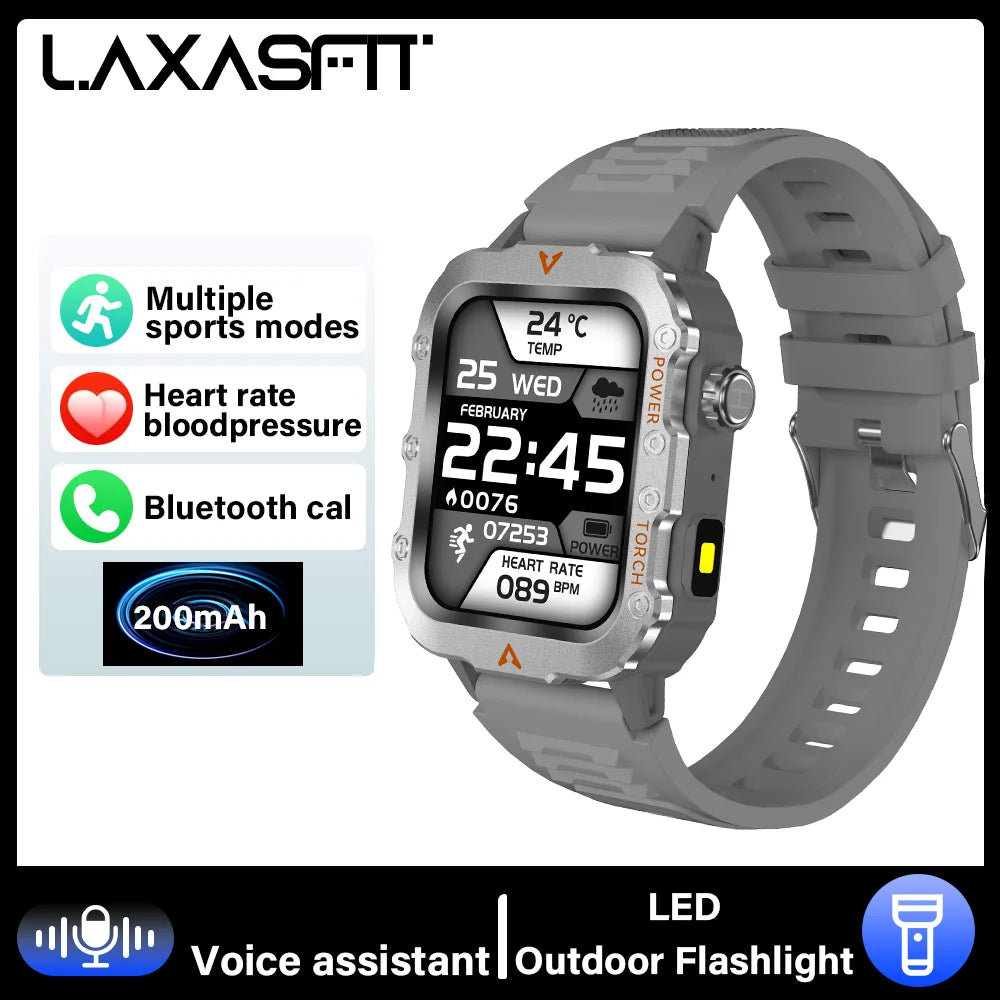 Outdoor 1.44-Inch Calling Smartwatch with Flashlight