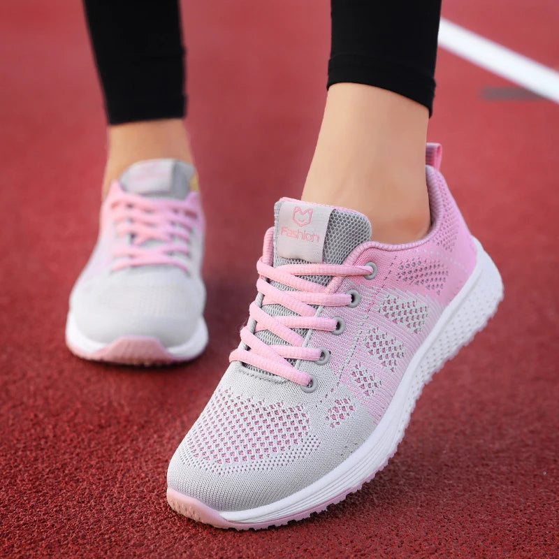 Lace-Up Platform Athletic Sneakers — product view