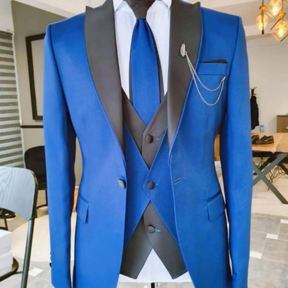 Men's 3-Piece Slim Fit Suit Set — product view