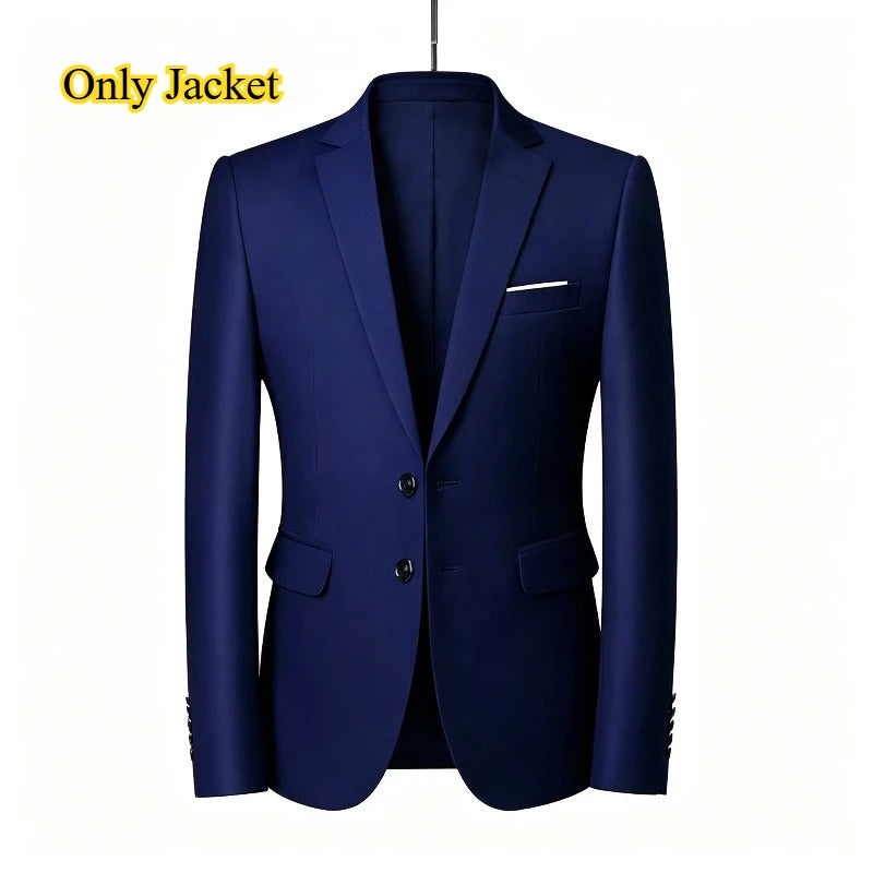 Men's Slim Fit Jacket, Vest & Trouser Set