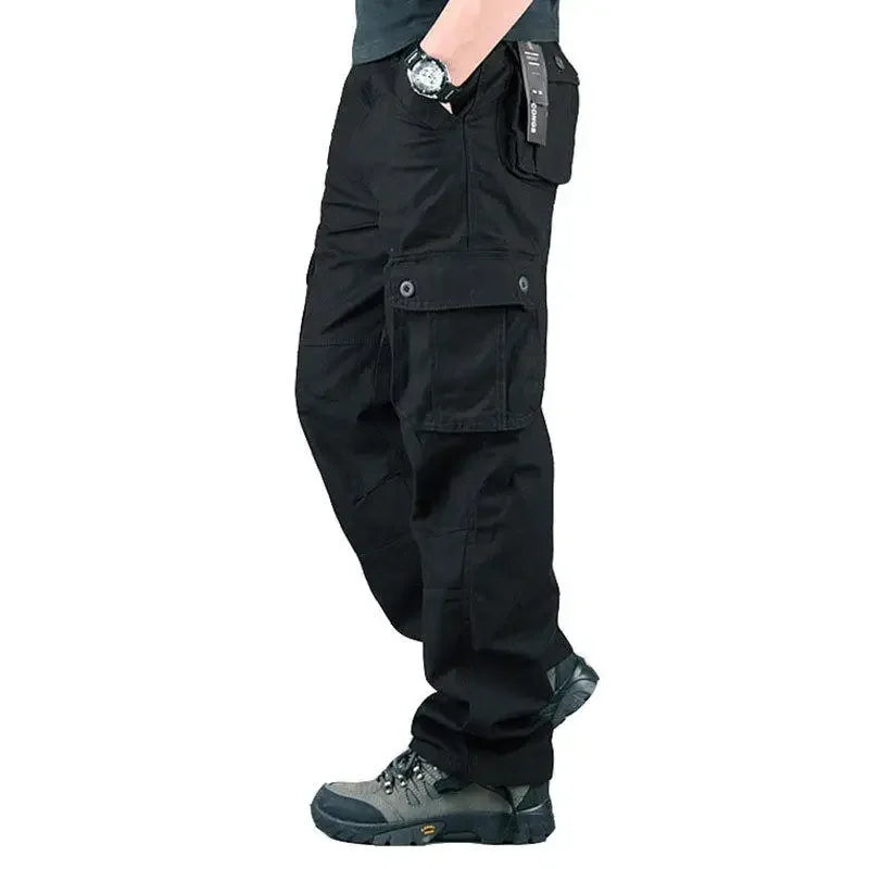 Men's Tactical Cargo Pants - Cotton Camouflage for Work & Outdoor Wear — product view