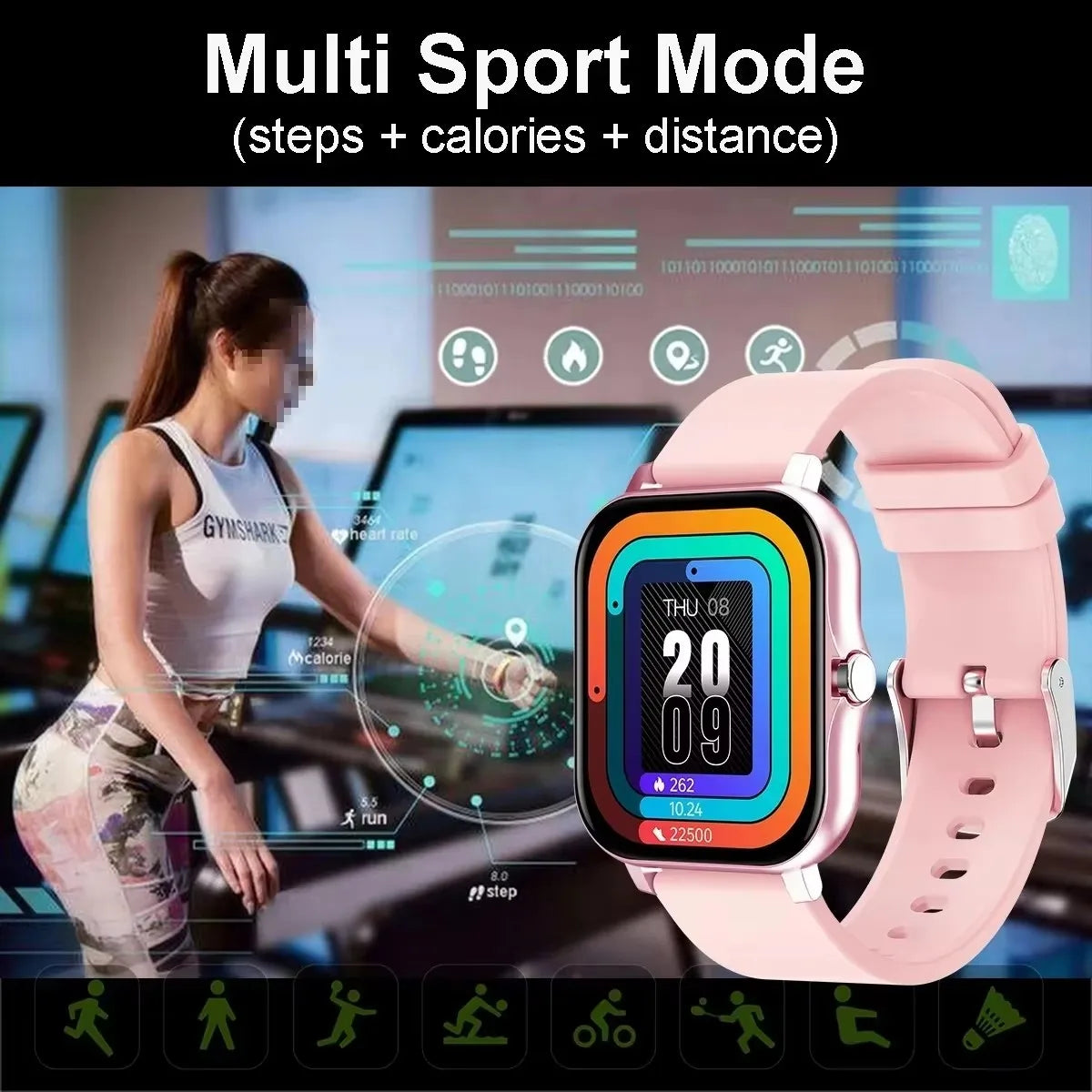 1.83-Inch Calling Smartwatch with Sleep Features
