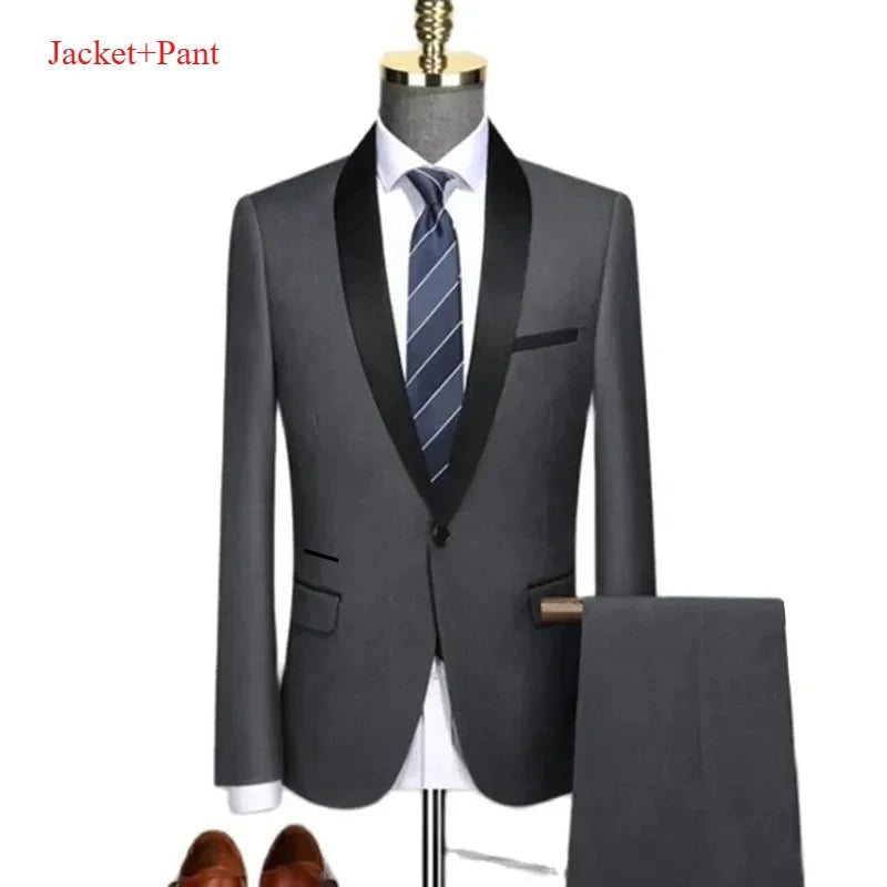 Men's Black 3-Piece Suit Set — product view
