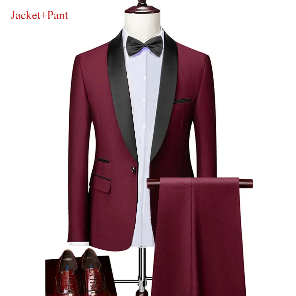 Men's Black 3-Piece Suit Set — product view
