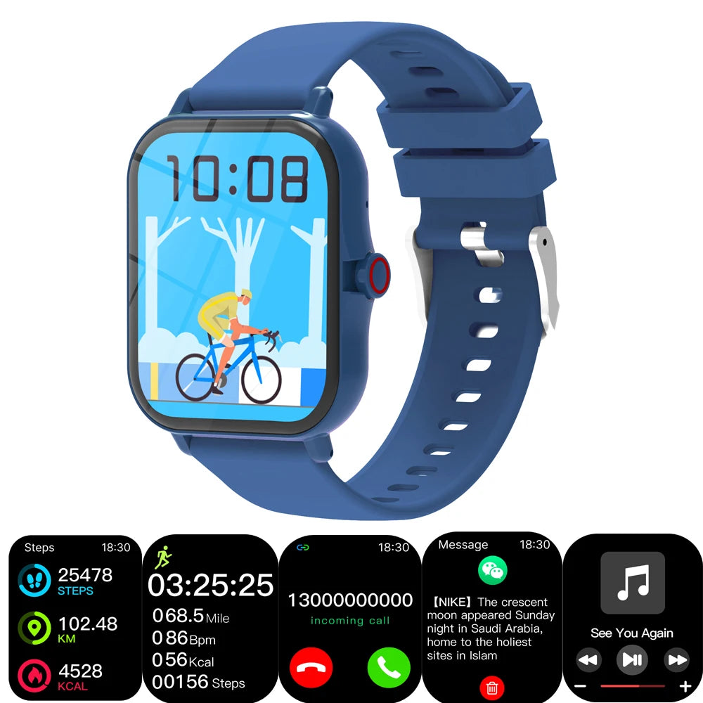 Children's 1.83-Inch Calling Smartwatch with Music Control