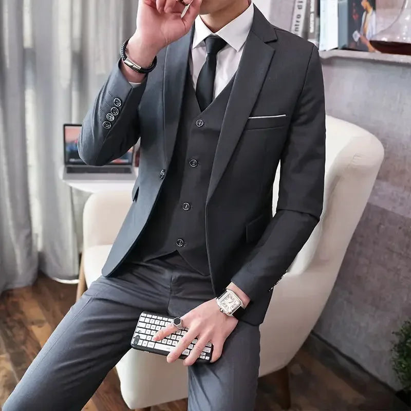 Men's 3-Piece Suit Set — product view