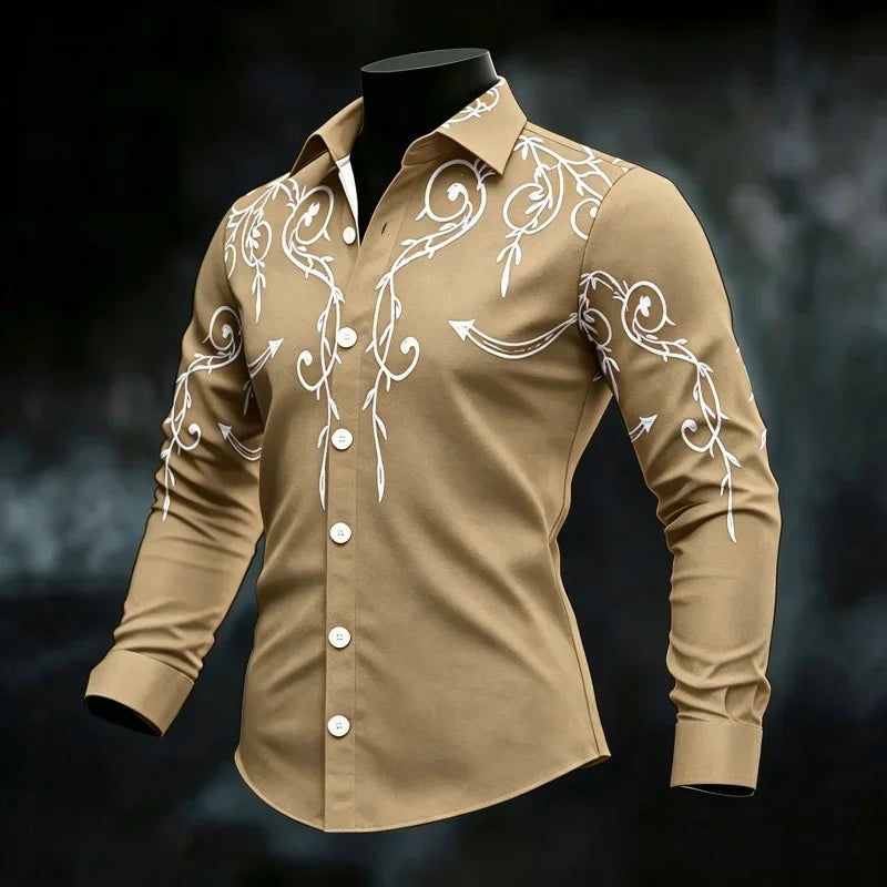 Men's Graphic Print Casual Shirt