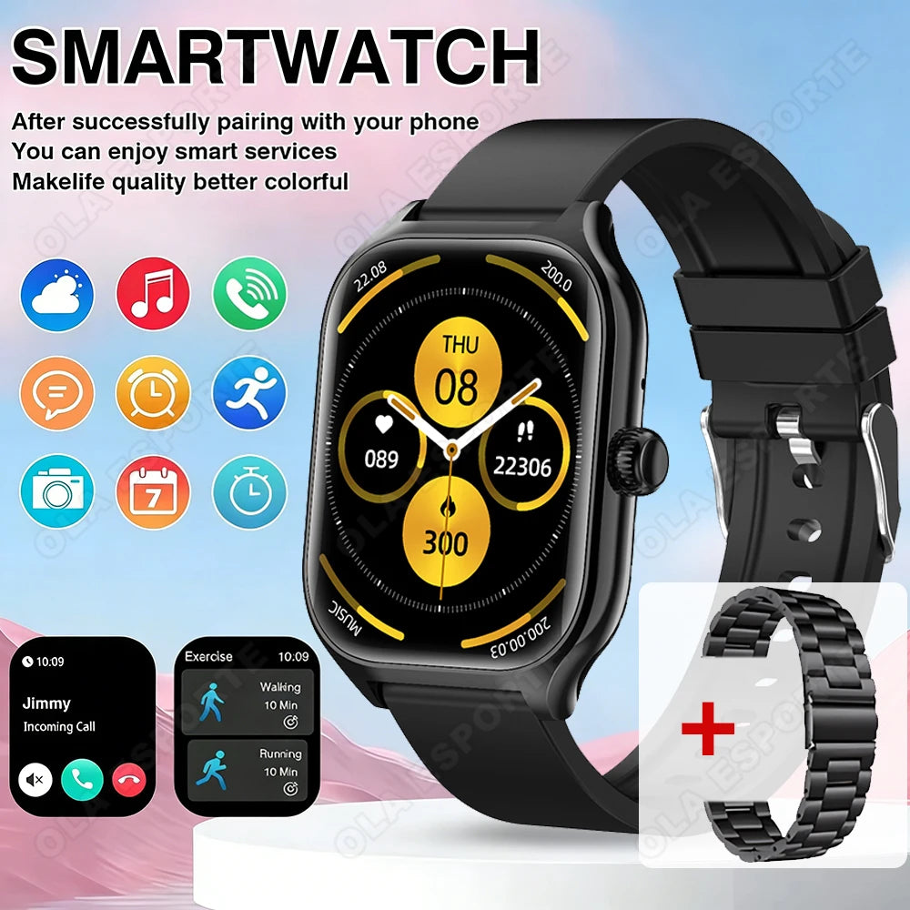 Outdoor 2.01-Inch Calling Smartwatch with Sleep Features