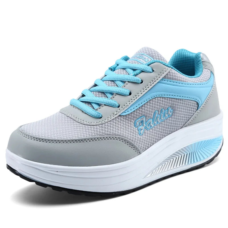 Women's Flat Casual Lace-Up Sneakers — product view