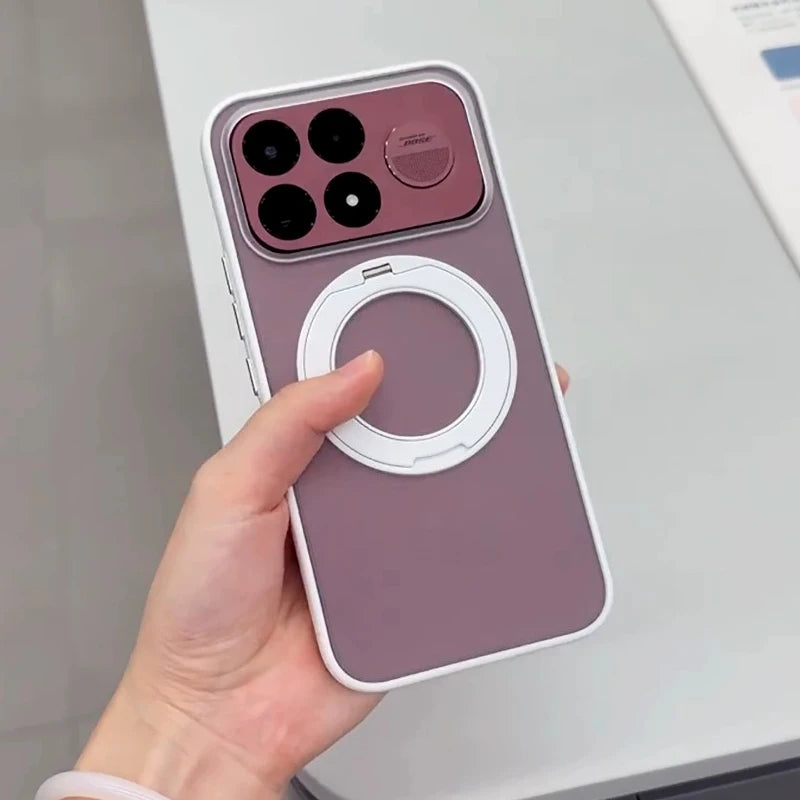 Matte Clear Magnetic Stand Phone Case for POCO F9 Ultra