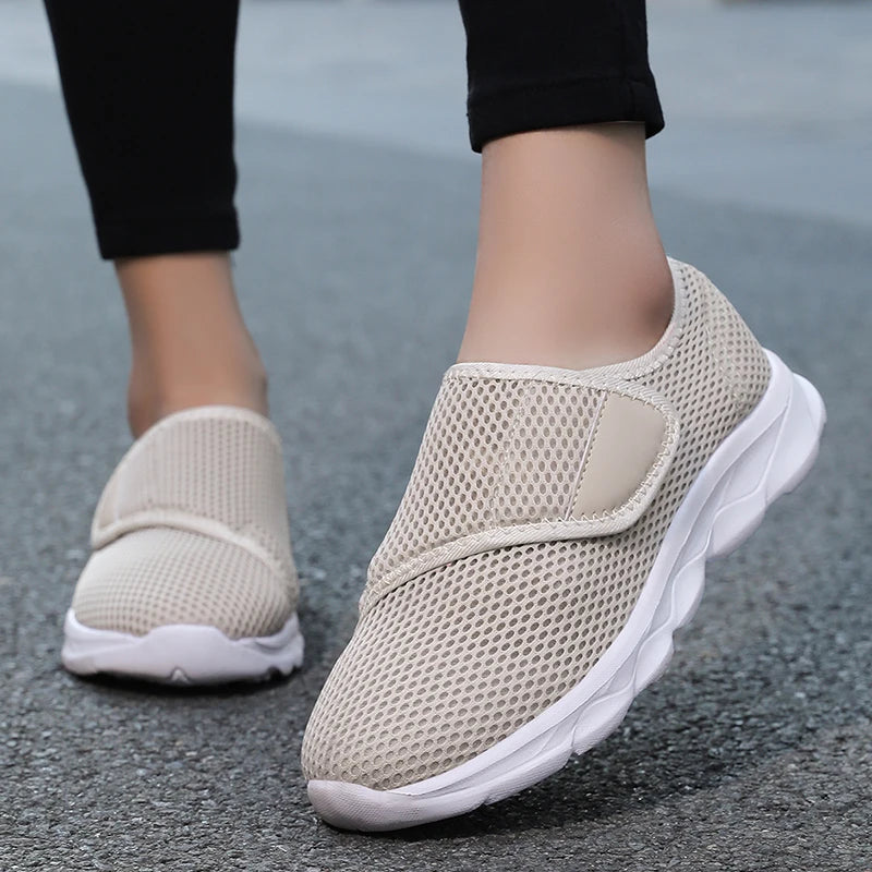 Hook-and-Loop Walking Sneakers — product view