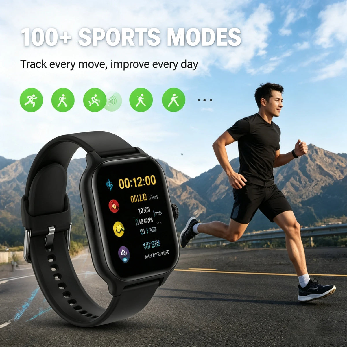2.01-Inch Everyday Smartwatch with Custom Dial