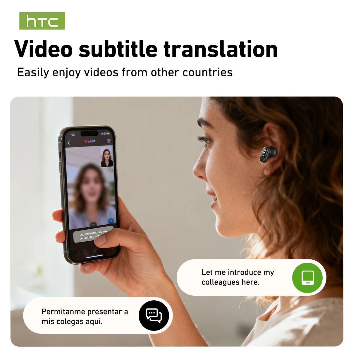 AI Translation Wireless Earbuds with LED Display