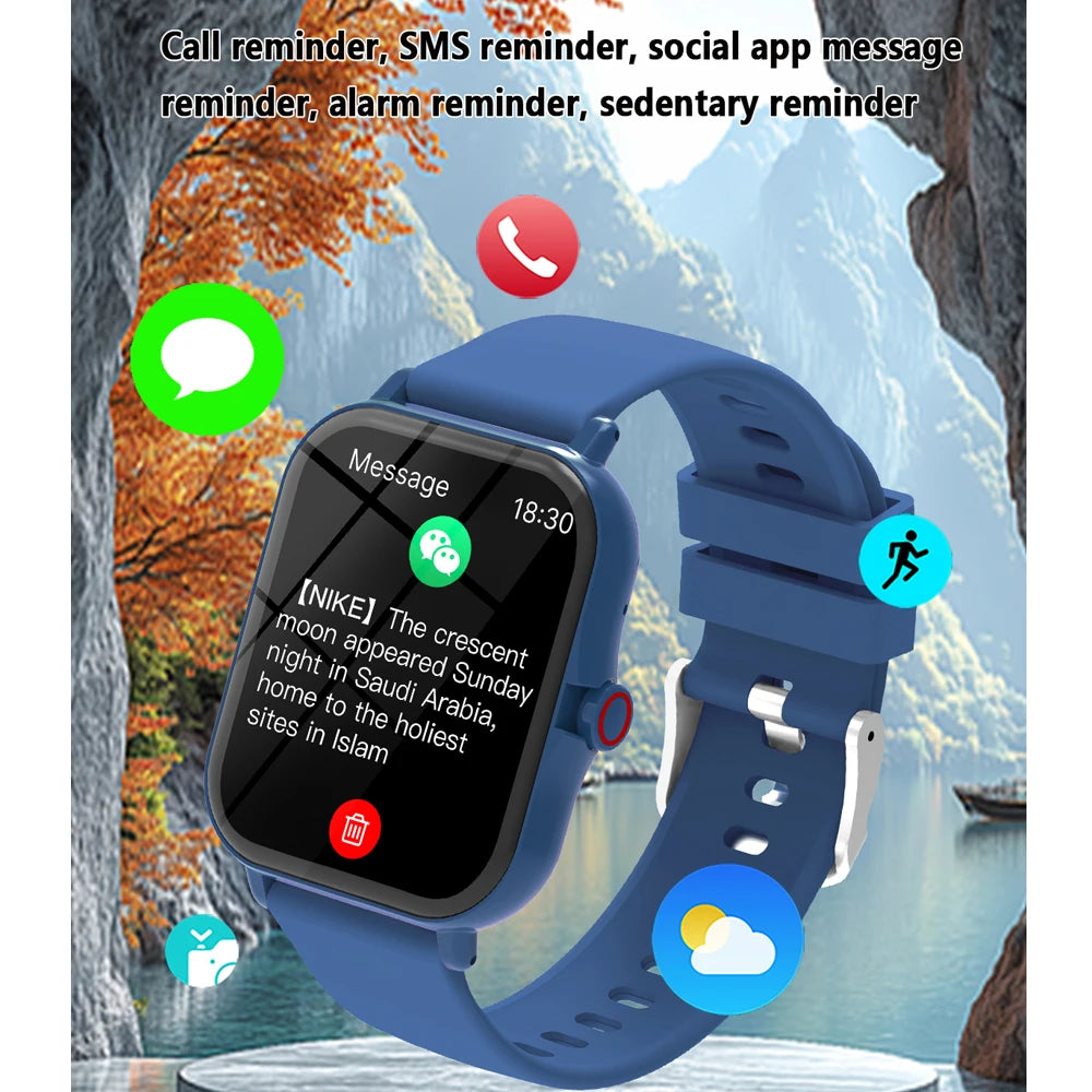 Children's 1.83-Inch Calling Smartwatch with Music Control