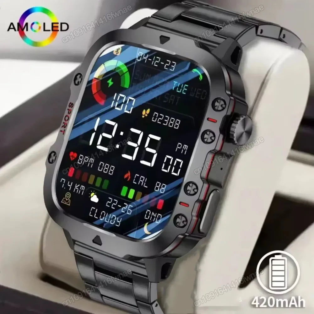 1.81-Inch Calling Smartwatch with Flashlight