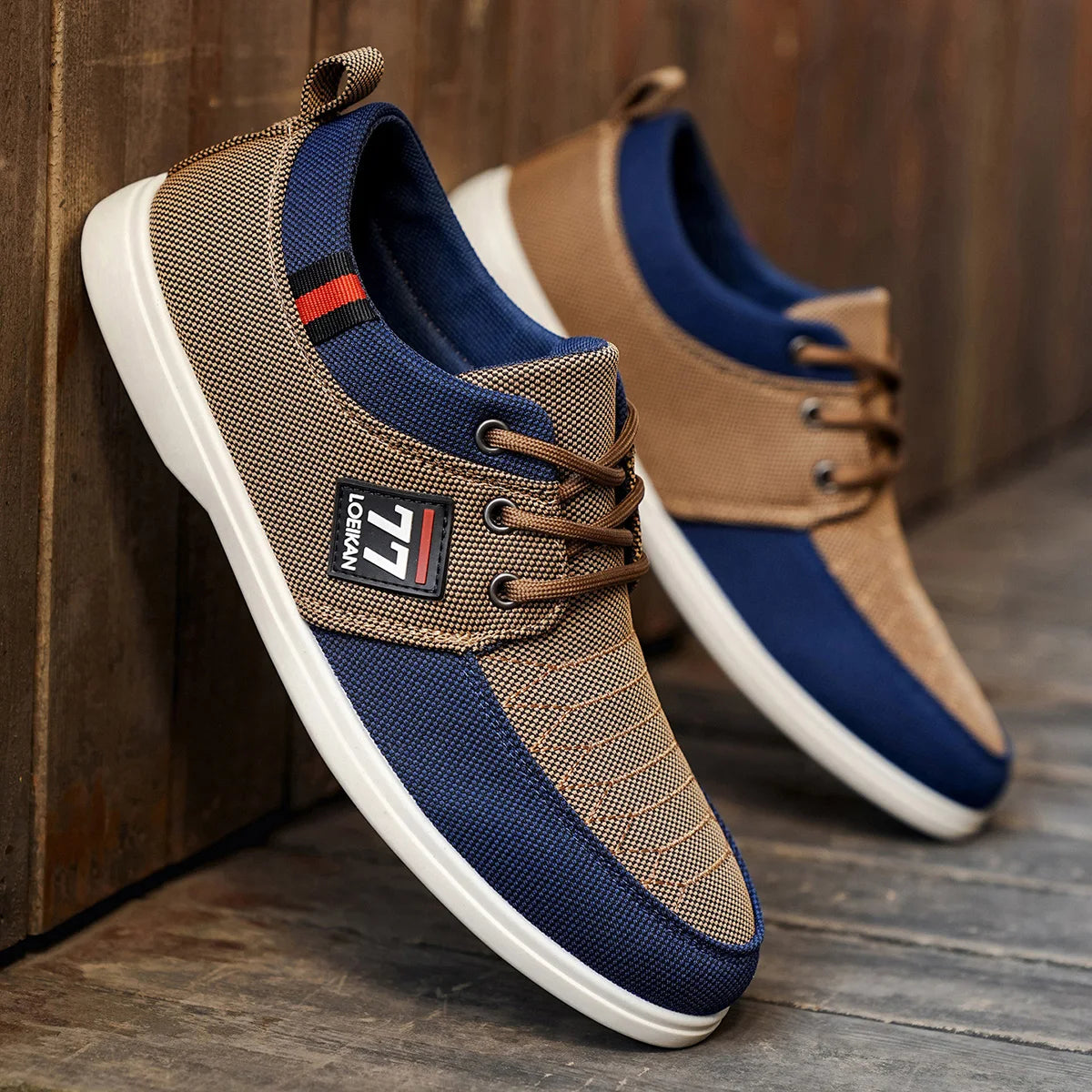 Baskets en toile pour homme