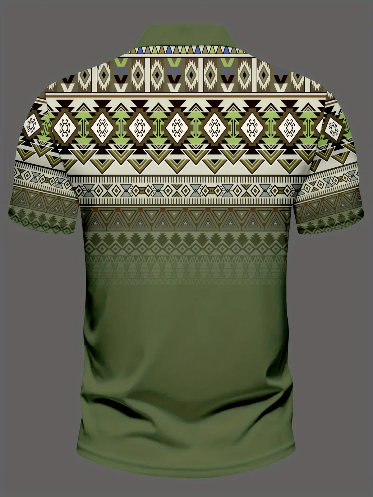 Men's Graphic Print Short-Sleeve Polo Shirt