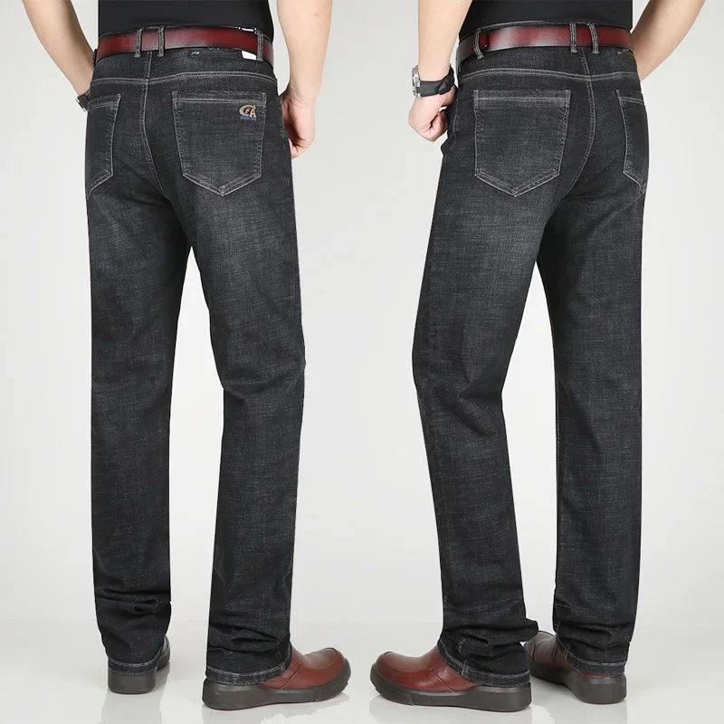 Men's Blue Slim Fit Stretch Denim Jeans — product view